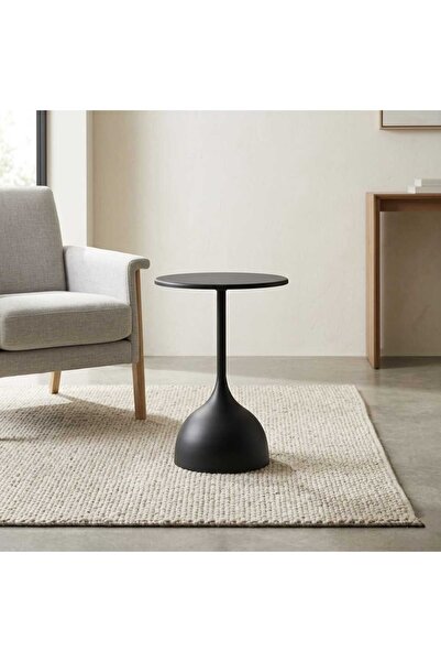 Arnohome Modern Side Table with a Sleek Geometric Design, Size (57*38)Cm