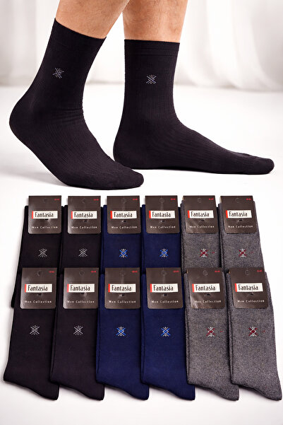 Nova Fuşya Lingerie Fantasia 12-Pack Men's Socks