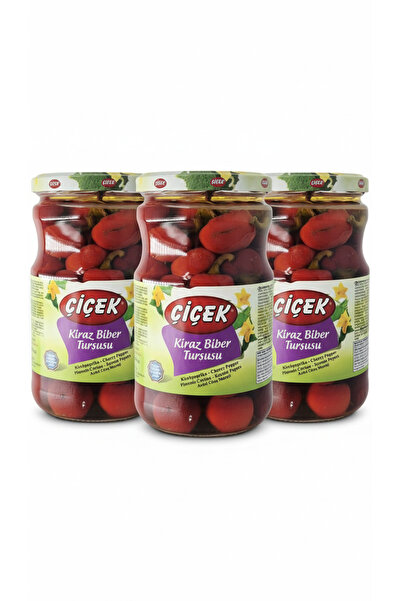 Çiçek Pickled CHERRY peppers 700 gr * 3 pieces