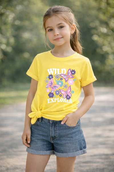 MYADA Παιδικό μπλουζάκι Wild Explorer με στάμπα, 100% βαμβάκι, Premium 26113