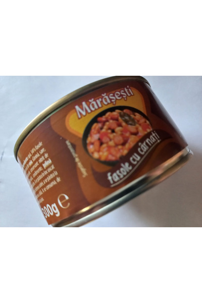 Mara Romanian food-Beans with sausage 300 g X 3 Pieces