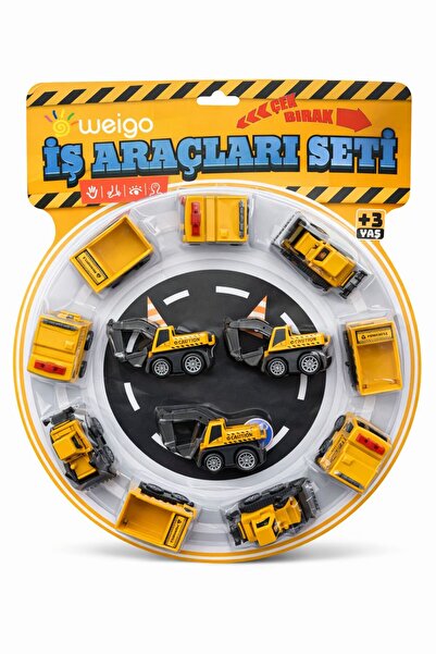 Weigo Construction Site with Mini Metal Toy Construction and Engineering Mach...