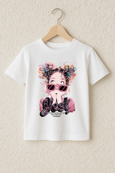 MYADA Tricou premium din bumbac 100% imprimat cu stilul Cool Girl 23968