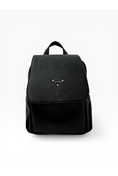 Sanmorris Rucsac de damă din piele artificială, cu textură moale și husă