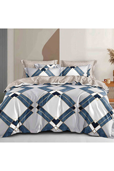 Five Store SUPER double bed linen, Milet, mercerized cotton, multicolor, 4 pi...