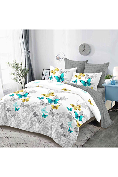 Five Store Single bed linen with pillowcase, Inma, mercerized cotton, multico...