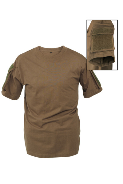 Mil-Tec Tactical T-shirt with patches - Olive