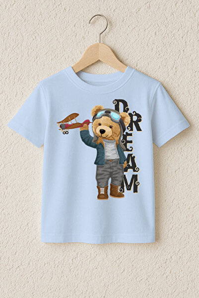 MYADA Μπλουζάκι Dream Model με στάμπα αεροπλάνου, 100% βαμβάκι, Premium 23517