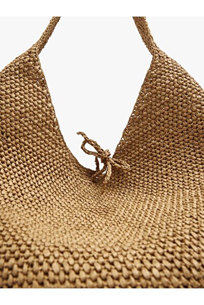 PARFOIS Kadın Hasır Efektli Omuz Çantası