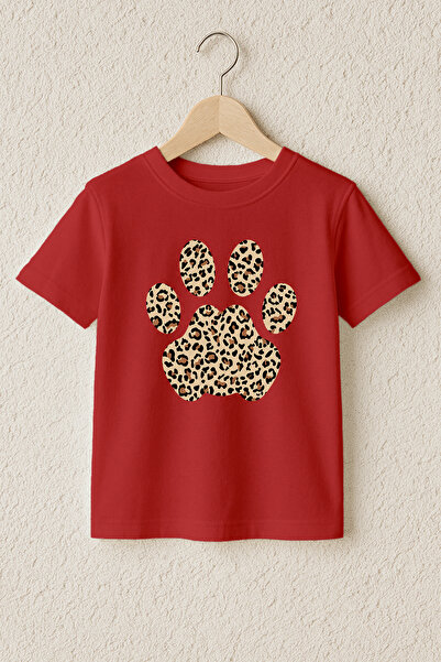 MYADA Leopard Paw Printed 100% Cotton Premium T-Shirt 23456