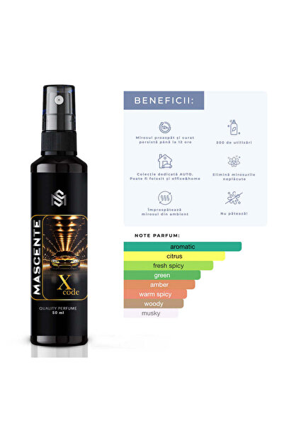 MASCENTE Parfum Auto + Bradut Gratuit - XCODE - inspirat de Armani Code