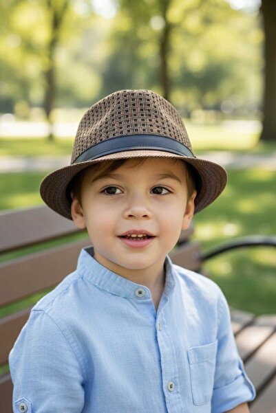 Aware Time قبعة جاكسون كاوبوي فيدورا للأطفال من عمر 3 إلى 6 سنوات للجنسين