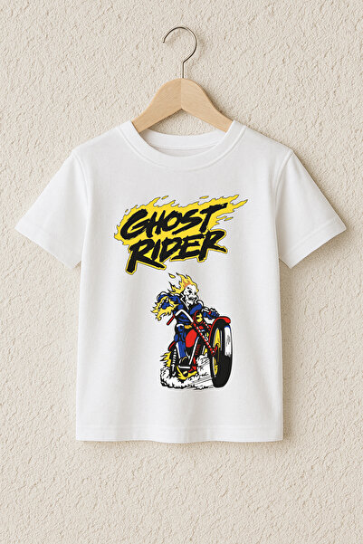 MYADA Tricou premium din bumbac 100% cu imprimeu Ghost Rider 23399