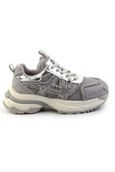 ELİT SHOES Silver Mesh Women's Sneaker K01175586022