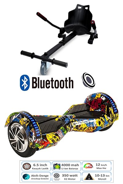 CityMate Smart Balance Elektrikli Kaykay Hoverboard 8.5inch + Hoverkart Set A...