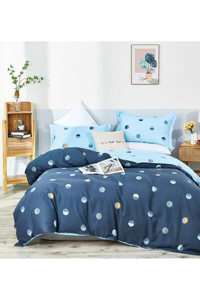 Five Store Single bed linen with pillowcase, Bruis, ranforce cotton, multicol...
