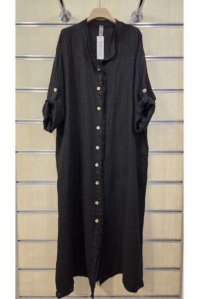 Park Moda Μακρύ λινό φόρεμα