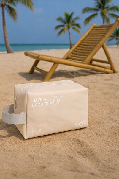 Naturalove Несесер за грим с цип – Пътен размер, за ежедневна употреба, розов