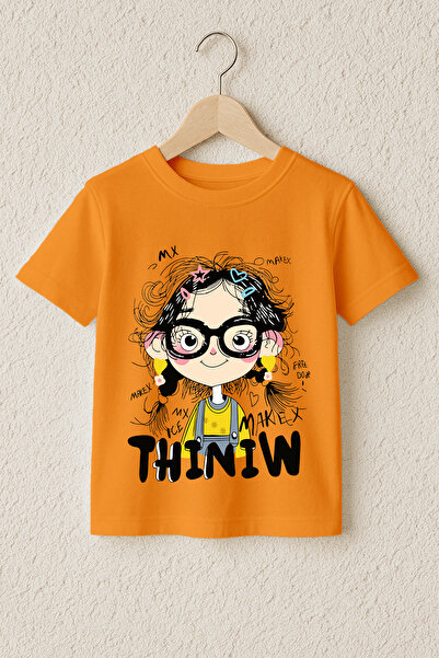 MYADA تي شيرت ثينيو مطبوع 100% قطن فاخر 23978