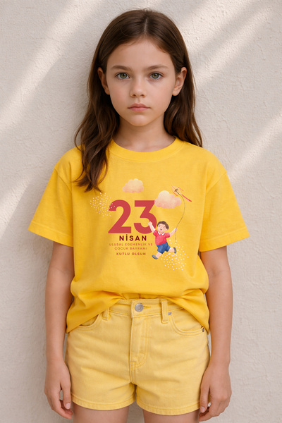 MYADA 23 Απριλίου Future Children Μπλουζάκι με στάμπα από 100% βαμβάκι Premiu...