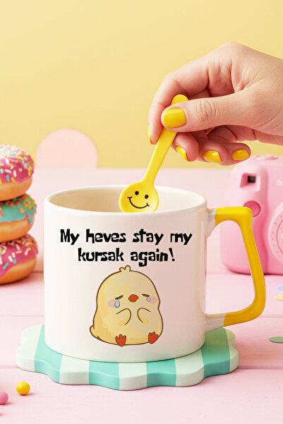 qoeuyl boutique Hevesim Again in My Heart, Chick Printed Fun Gift, Colorful H...