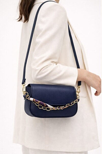 My Kids Wear Γυναικεία τσάντα ώμου & χιαστί με λεπτομέρεια αλυσίδας και αξεσο...