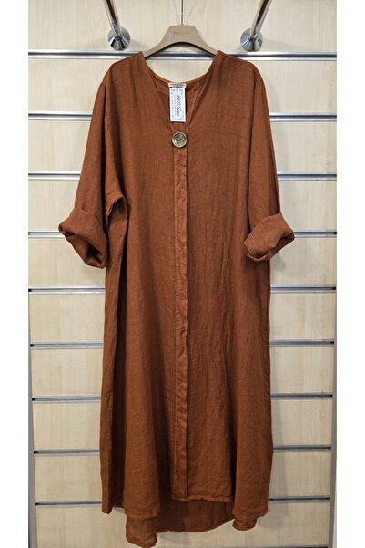 Park Moda Ιταλικό Μακρύ Φόρεμα K Λινό