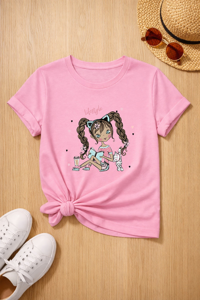 MYADA Life Style Printed 100% Cotton Premium T-Shirt 27020