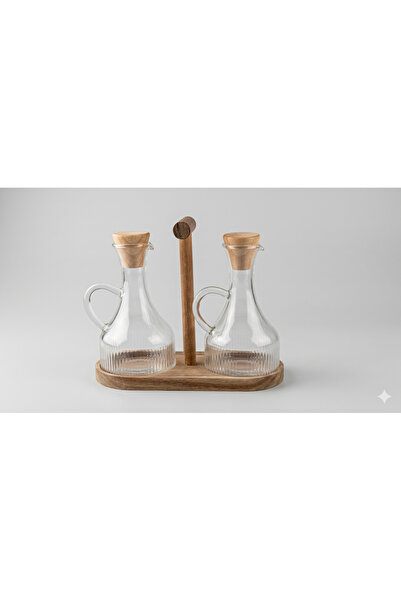 LeylArt Acacia Pinterest Stand Oil Dispenser / Vinegar Dispenser (Acacia Stand)