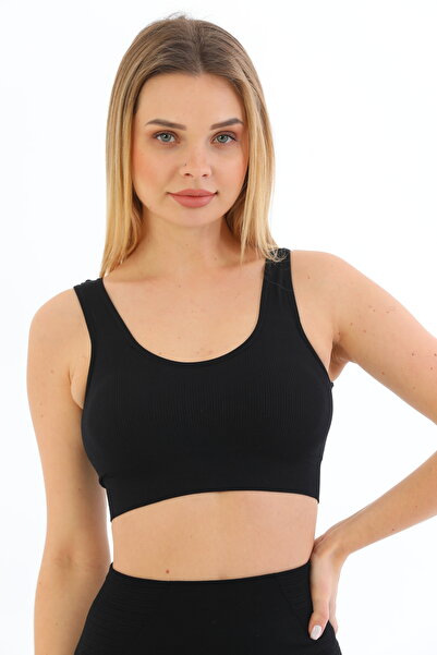 İNSPİRA Sports Bra Thick Straps Without Underwire Padded Women's Crop Top Bus...