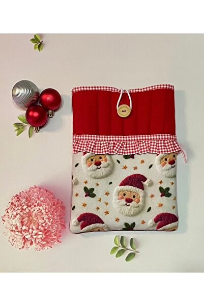 Soft Touch Book Cover - Santa Claus - Buttoned Cover (Stkk053)