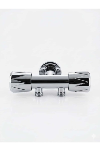 NEW Luxury Double Bidet Faucet 1/2- Double Outlet Bidet Faucet - Chrome Stain...
