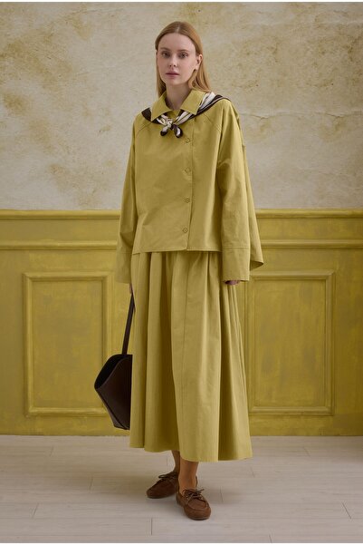 HEQA Cămașă 100% bumbac, cu două rânduri de nasturi, Honey Foam