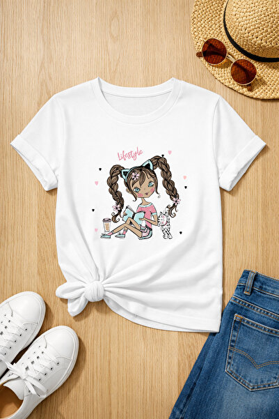 MYADA Μπλουζάκι Life Style με στάμπα, 100% βαμβάκι, Premium 27020