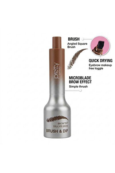 Pretty Beauty Brush & Dip Brow Tint 02 PB-436