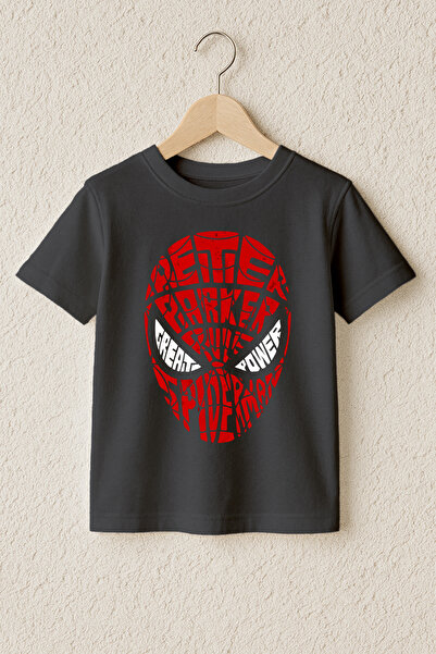 MYADA Премиум тениска от 100% памук с щампа на маска на паяк 23971