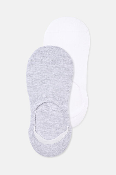 Dagi Дамски двоен комплект текстурирани памучни балерински чорапи