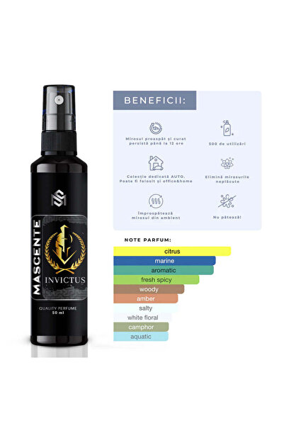 MASCENTE INVICTUS Parfum Auto + Bradut gratuit