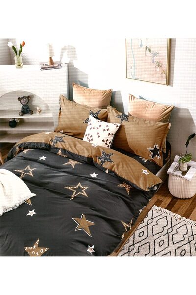 Five Store Lenjerie de pat matrimonial SUPER, Emran, bumbac ranforce, multico...