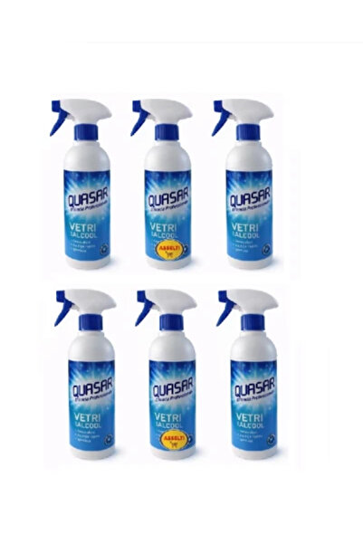 Quasar Set 6 x Soluție spray pentru geamuri Vetri cu alcool 580 ml