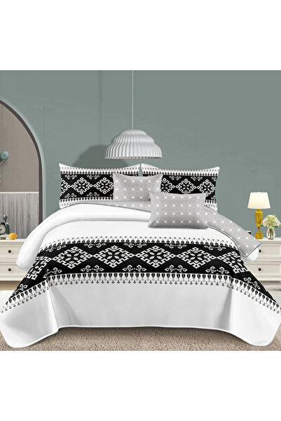 Five Store SUPER double bed linen, Carolina, mercerized cotton, multicolor, 4...