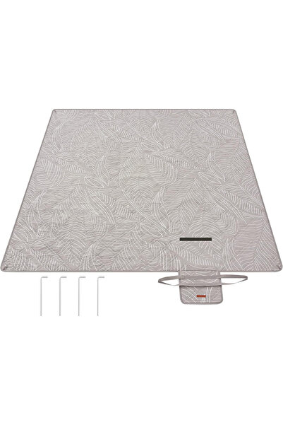 SONGMICS Pătură de picnic impermeabilă 200x200 cm, 4 straturi, cu ancoraje de...