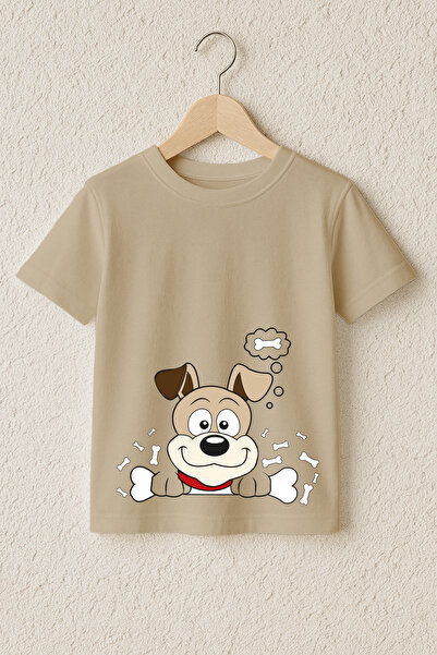 MYADA Tricou premium din bumbac 100% cu imprimeu cu cățeluș drăguț 23300