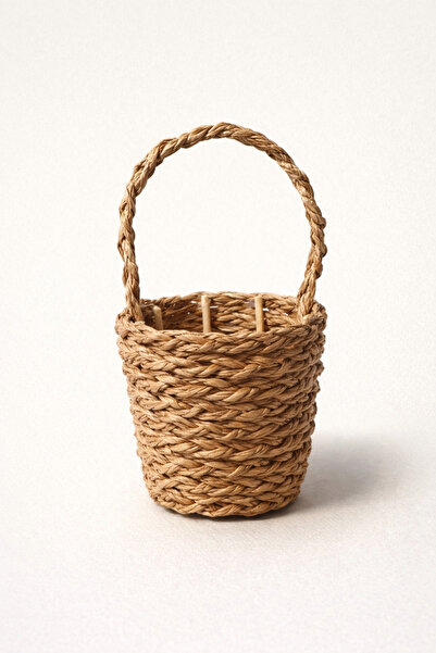 Handmade Minyatür Örgü Sepet 1 Adet