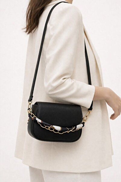 My Kids Wear Geantă de umăr și crossbody pentru femei, cu detaliu lanț și acc...