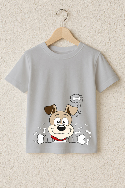 MYADA Cute Puppy Printed 100% Cotton Premium T-Shirt 23300
