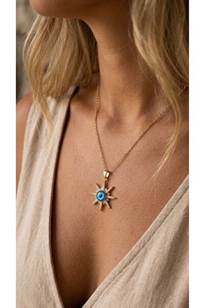 İNN JEWELLERY قلادة من الفولاذ 316 L مقاومة للصدأ ومضادة للحساسية مع شكل العي...