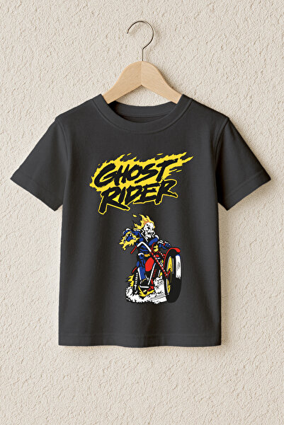 MYADA Премиум тениска с принт Ghost Rider, 100% памук 23399