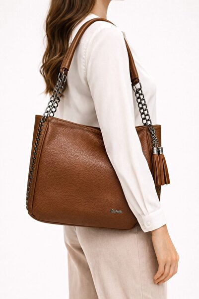 My Kids Wear Geantă de umăr pentru femei, cu curea tip lanț, cu aspect de pie...