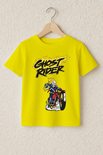 MYADA Tricou premium din bumbac 100% cu imprimeu Ghost Rider 23399